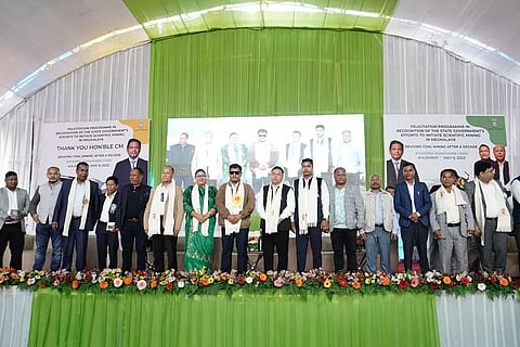 Chief Minister Conrad Sangma felicitated for initiating scientific coal mining