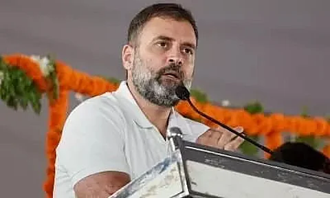 In run-up to Karnataka polls, Rahul minces no words to target BJP over Adani issue