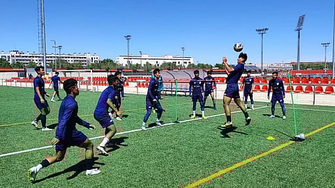 India U17 men's football team boys loses 1-3 to Getafe
