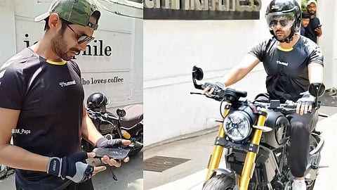 Kartik Aaryan ditches his luxury cars, instead takes a bike to the gym