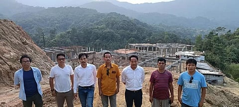 Taring Tiri visits ongoing construction of medical staff quarterS