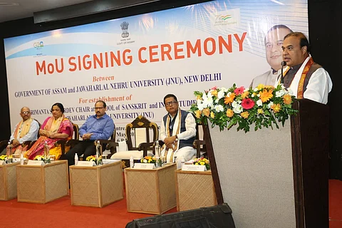 MoU signed for Srimanta Sankardev chair at Jawharlal Nehru University (JNU): Assam Government