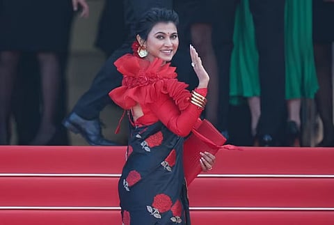 Aimee Baruah Slays in Assamese Pat Silk Mekhela Chador at Cannes