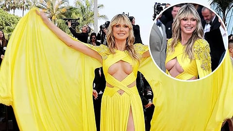Supermodel Heidi Klum suffers wardrobe malfunction