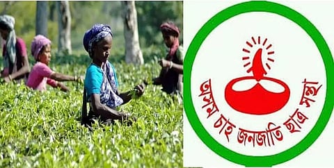 Tea workers stage protest in Biswanath Chariali led by ATTSA president Mahesh Chhatri