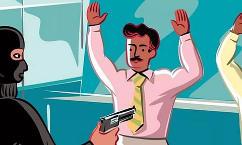 Two miscreants looted Cash of Rs.2.5 lakh from Santosh Kumar