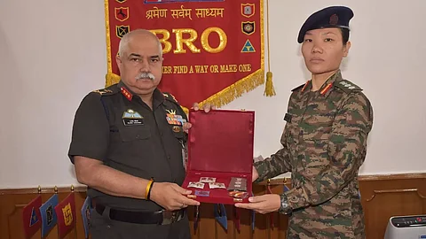 Ponung Doming first woman from NE to become Colonel