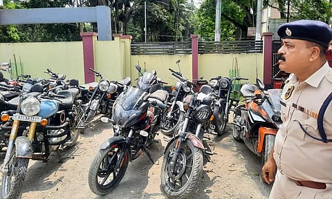 Jorabat Police Recovers Motorcycles at Garo Basti in 8th mile Area of Guwahati