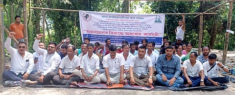 Various organizations protest against killing of two persons by Arunachali miscreants