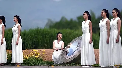 Flame for The Hangzhou 2022 Asian Games lit, marking the 100-day countdown to the opening