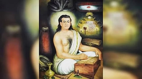 A painting of the great Assamese Saint Sri Sri Madhabdev
