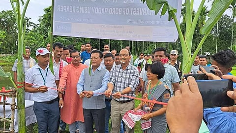 Grand harvest programme of Boro paddy organized