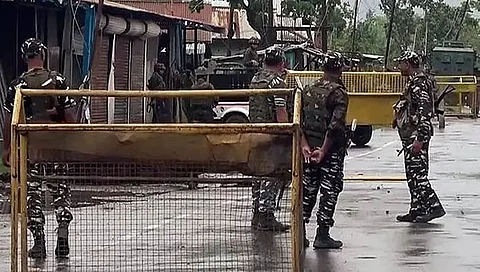Mob tries to vandalize BJP president’s house, torches minister’s party office in Manipur