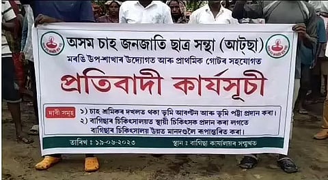 Assam: Protest in Demand of Land Rights and Better Healthcare in Tea Gardens
