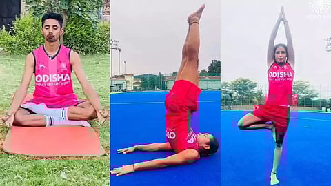 Yoga helps Indian men, women’s hockey teams manage stress