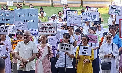 Manipur Violence: Assam Christians March in Solidarity Against Manipur Violence