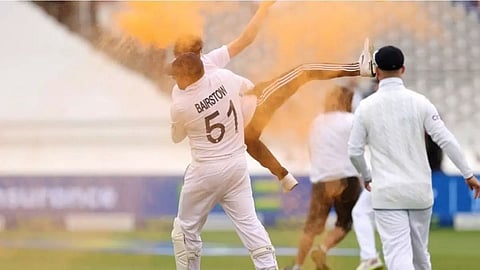 Just Stop Oil protesters interrupt proceedings of Lord’s Test