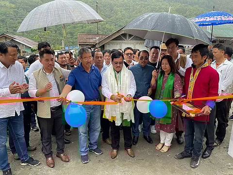 MLA Dorjee Wangdi Kharma inaugurates office building of water resource in Arunachal