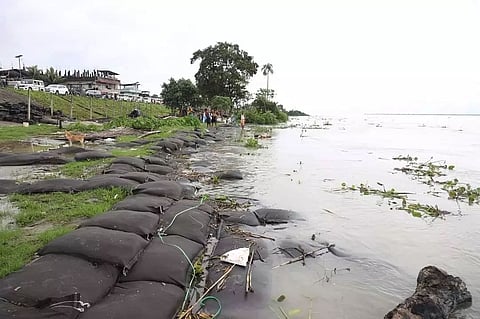 Water Resources Minister Pijush Hazarika visits erosion-affected areas