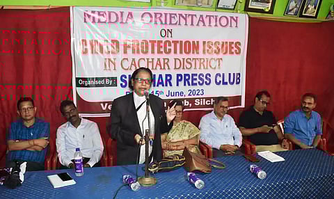 Media orientation on child protection issues organized by Sibsagar Press Club