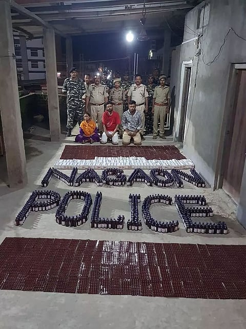 Assam: Huge cache of Codeine syrup bottles seized; 3 arrested in Nagaon