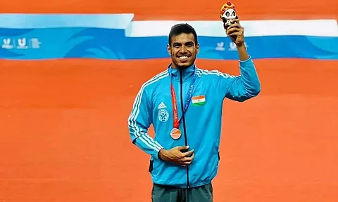 Bronze for Amlan Borgohain in World University Games