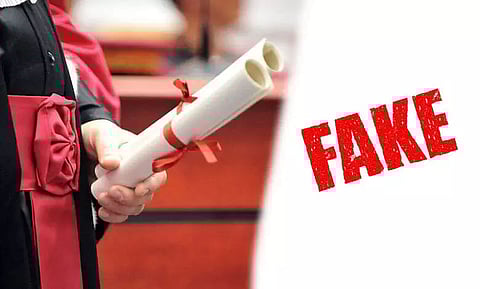 Identifying teachers with fake degrees