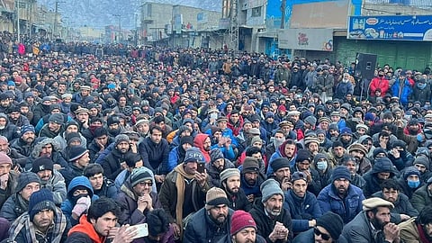 Protest in Gilgit-Baltistan against the poor infrastructure and bad condition of the roads