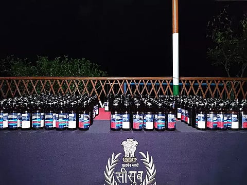 BSF Seizes 220 Bottles of Smuggled Phensedyl En Route to Bangladesh