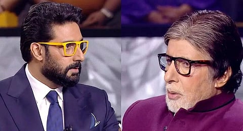 Big B, Junior Bachchan present a ‘drunken act’ on KBC 15