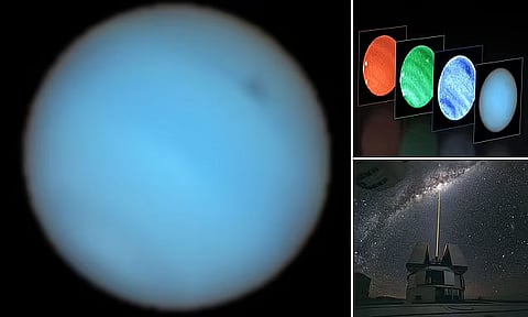 Mysterious Neptune dark spot detected from Earth