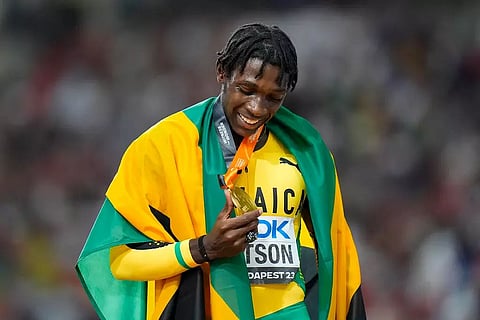 Fast-finishing Jamaica’s Antonio Watson takes 400m gold
