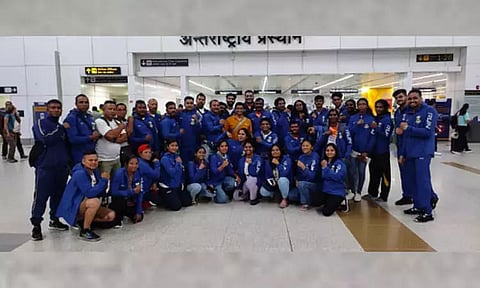 43-member strong Indian contingent departs for World Armwrestling