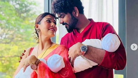 Actress Nayanthara, Vignesh Shivan celebrate first Onam with twins