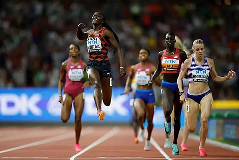 Mary Moraa of Kenya takes 800metres gold