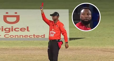 Sunil Narine shown red card for over-rate breach