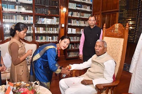 Governor of Meghalaya, Phagu Chauhan celebrates Raksha Bandhan