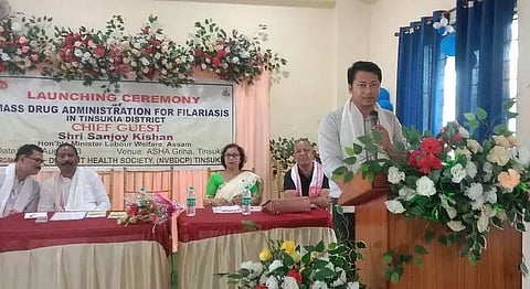 Mass Drug Administration (MDA) for Filariasis in Tinsukia launched by Sanjoy Kishan