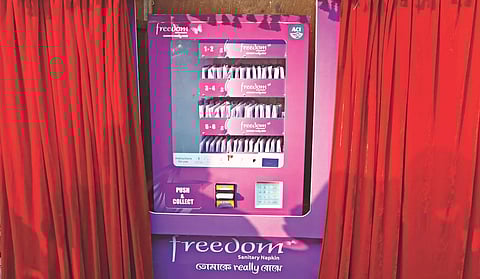 Sanitary pad vending machine installed in Dibrugarh University