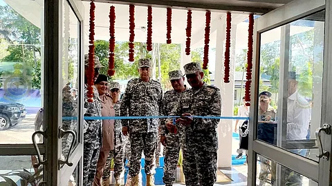 Air Marshal SP Dharkar, Air Officer Commanding-in-Chief visits Air Force Station Jorhat