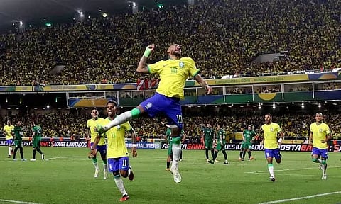 Neymar goes past Pele as Brazil thrash Bolivia