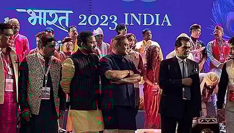 G20 summit: Assam CM Himanta Biswa Sarma interacts with UK PM Rishi Sunak