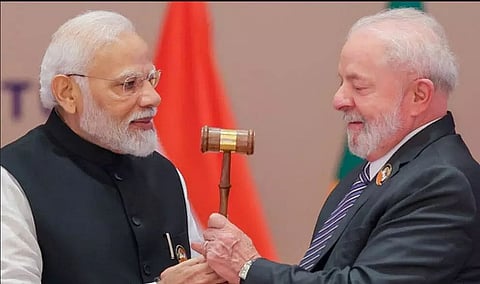 Prime Minister Narendra Modi announces closure of G20 Summit