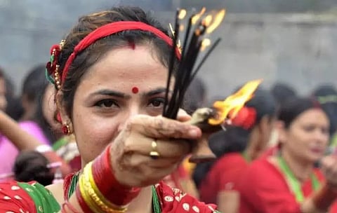 Teej festival held at Samar Dalani, Jamugurihat