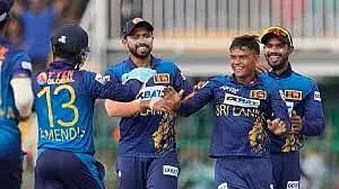 Spin-web woven by Wellalage, Asalanka, Theekshana restricts India to 213