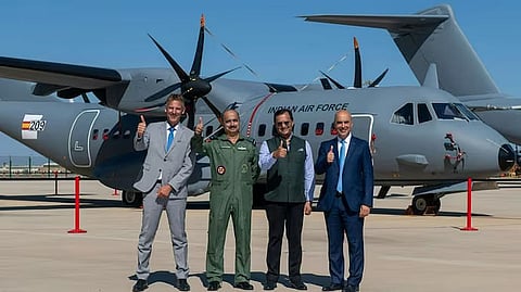 Indian Air Force chief receives first C-295 transport aircraft