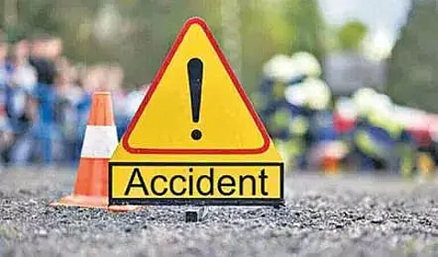 Assam: Truck falls into drain in Demow