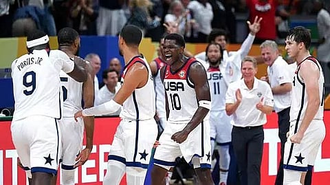 US back to top in FIBA rankings, announces basketball world governing body