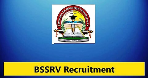 BSSRV Recruitment 2023- Professor & Associate Professor Vacancy, Job Opening