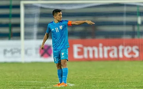 Chhetri expresses relief after India’s narrow win over Bangladesh